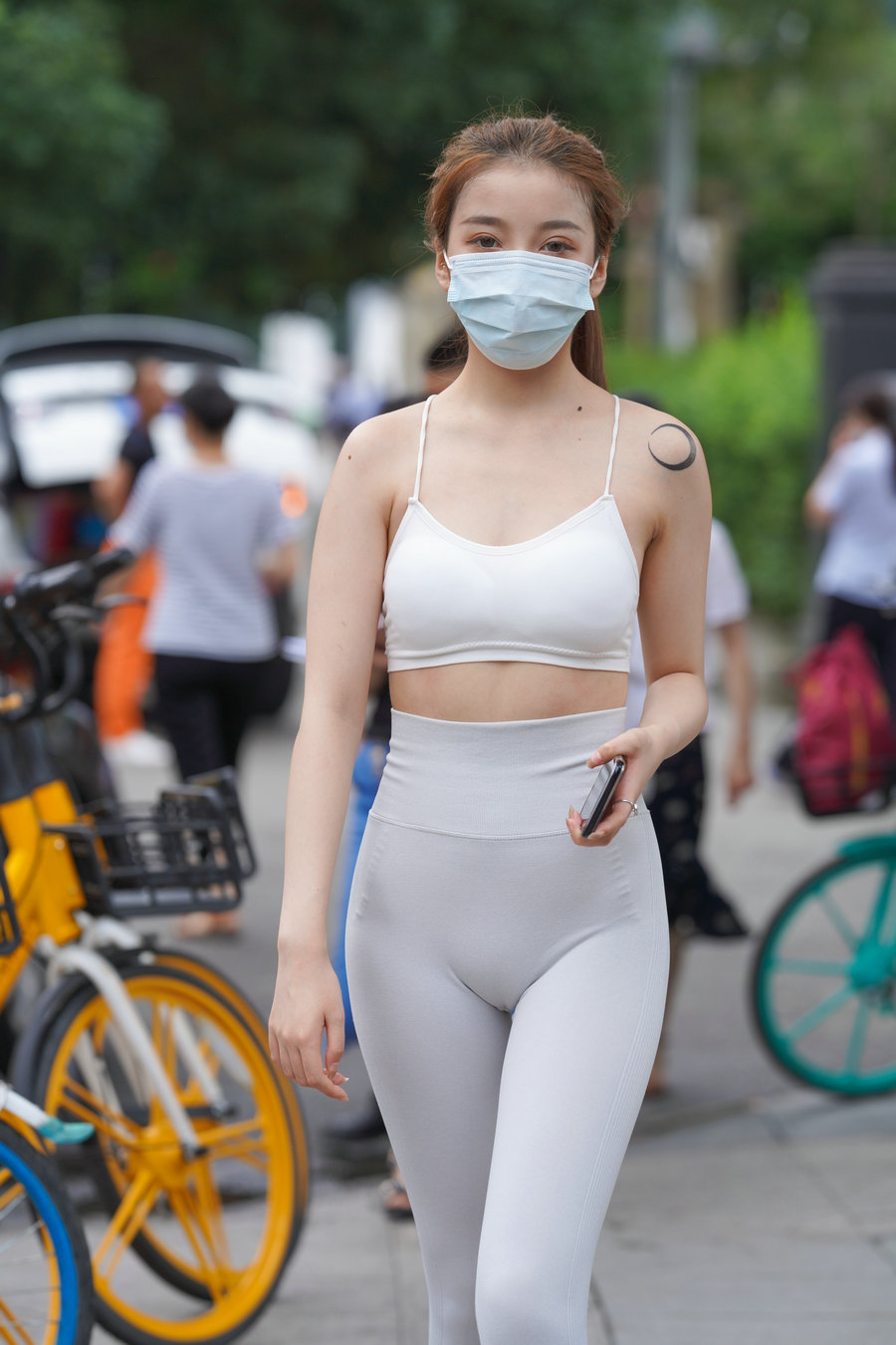 图片[2]-灰色瑜伽裤女孩 J1323 723P4V-17.9GB-美色吧