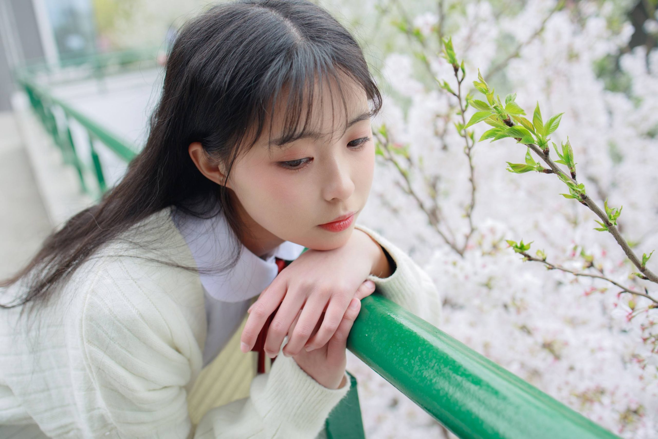 图片[6]-甜美可人的白丝姑娘【127P】20011-美色吧