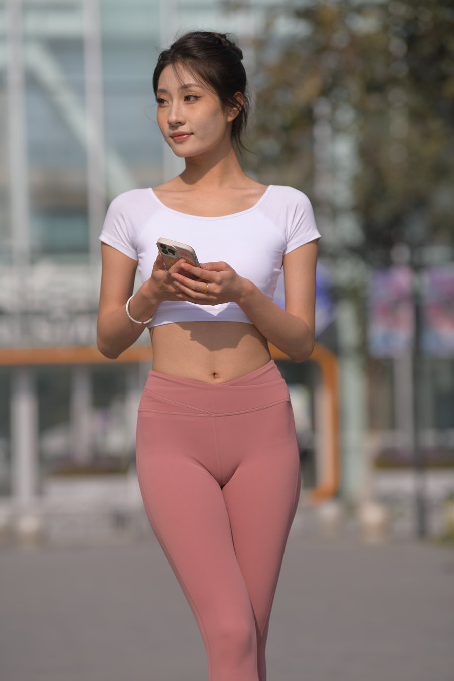 图片[1]-粉红色瑜伽裤女孩J4915 583P1V-26.4GB-美色吧