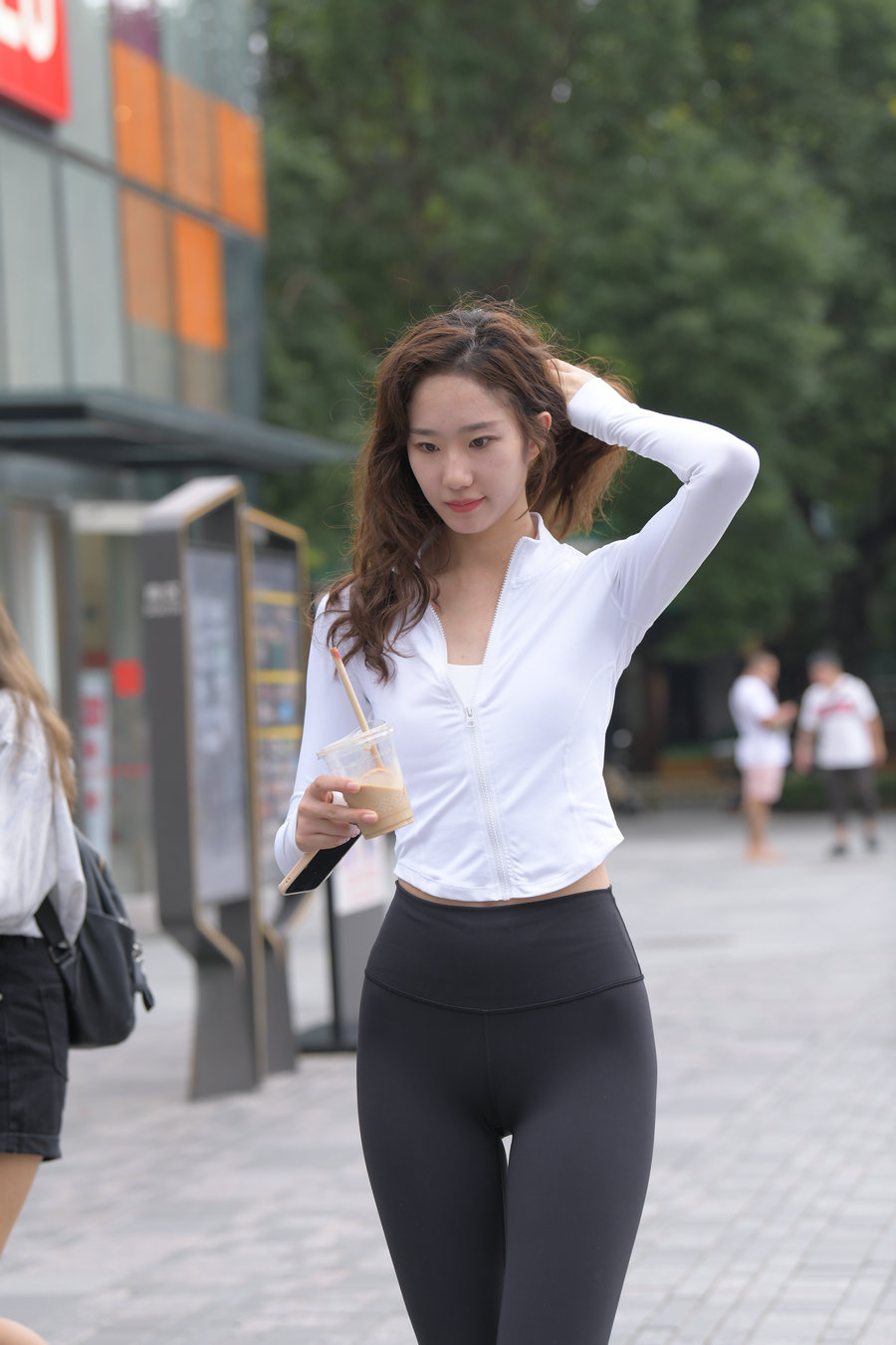 图片[3]-像刘亦菲的黑色瑜伽裤女孩J2237 340P1V-14.8GB-美色吧