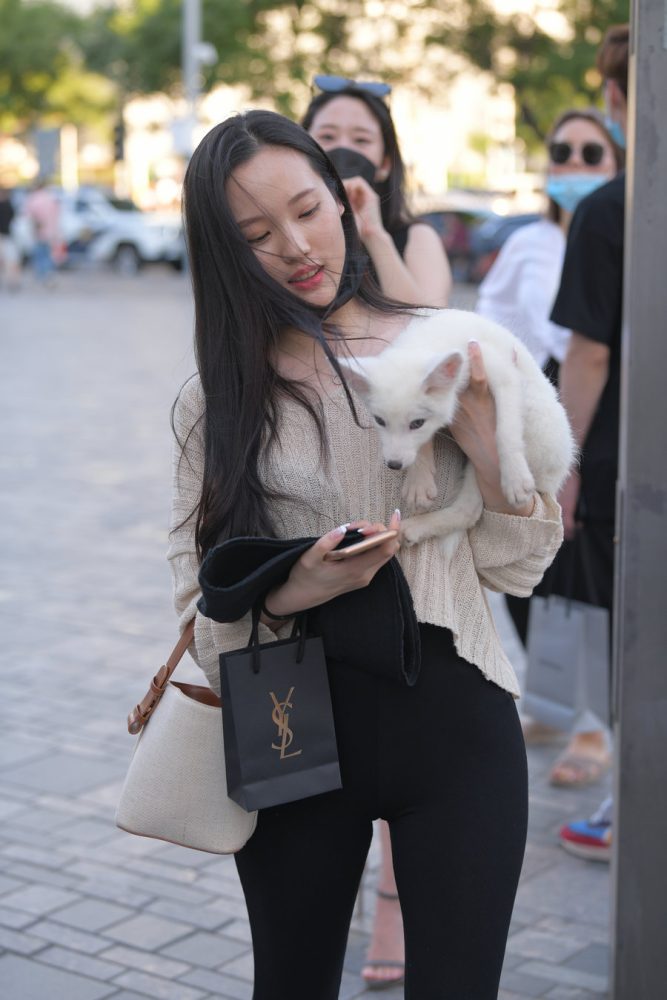 抱着小狗的漂亮女孩 J2106 136P-3.25GB-美色吧