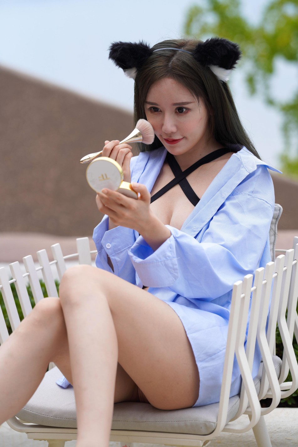 图片[5]-可爱的猫耳朵比基尼美少女【394P】00043-美色吧