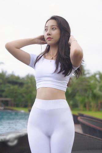 图片[2]-白色瑜伽裤柔情女孩 J1406 554P2V-21.1GB-美色吧